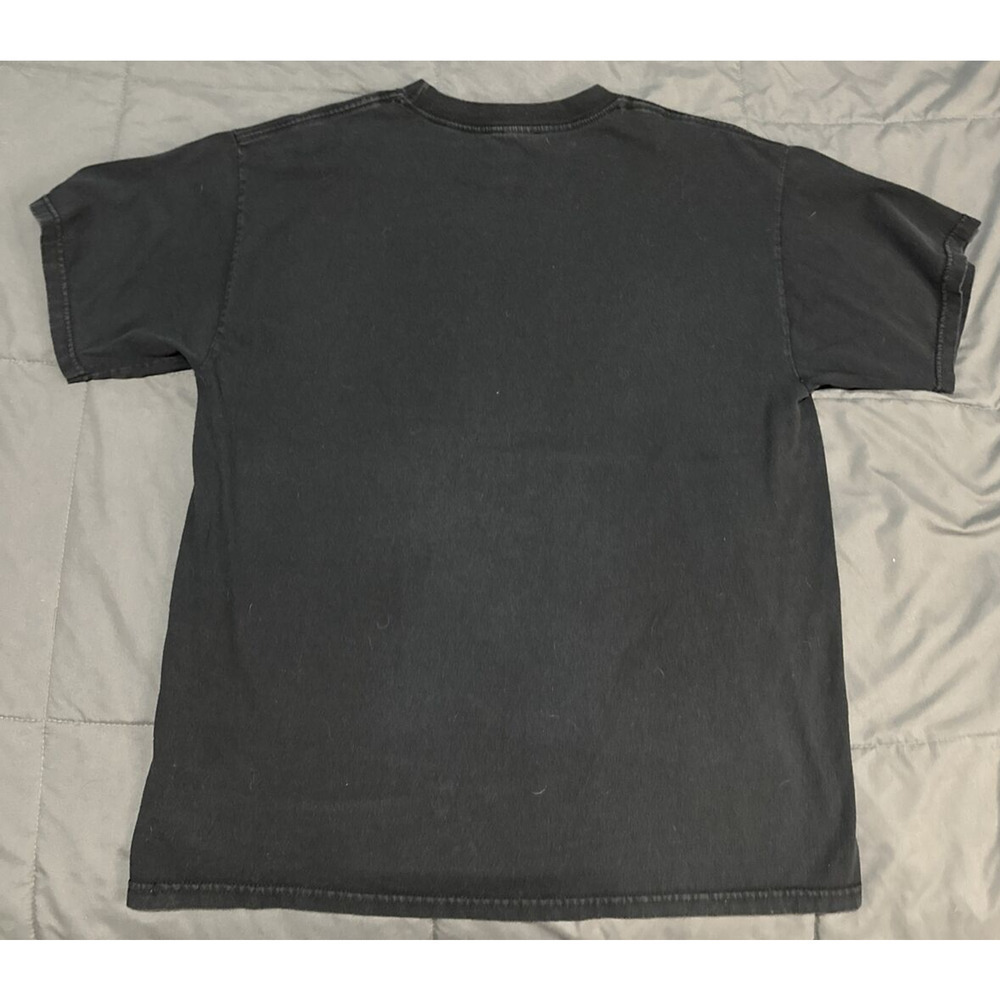 Vintage The Who Shirt Adult Peace Sign Union Jack Flag Black Crew Neck Large - Picture 11 of 11